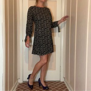 Velvet By Gram & Spencer Black And White Lightweight Semi Formal Dress Size M